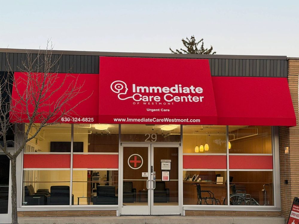 Storefront of Urgent Care Center of Westmont at 29 N Cass Ave, Westmont IL